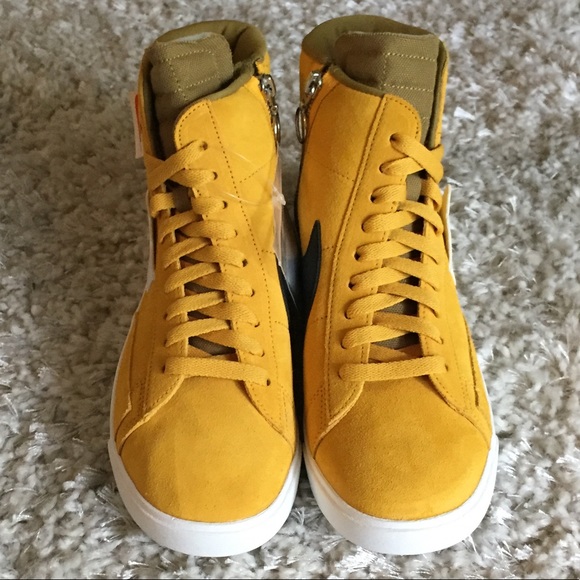 Nike Blazer Mid Rebel Yellow BQ4022-700 Pins 9 - Picture 3 of 8